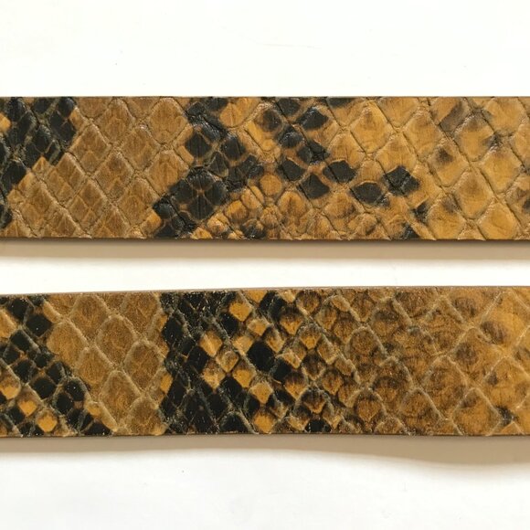 Isabel Marant Iconic Python Pecce Waist Belt Womens Medium Yellow Black Leather - Picture 10 of 14